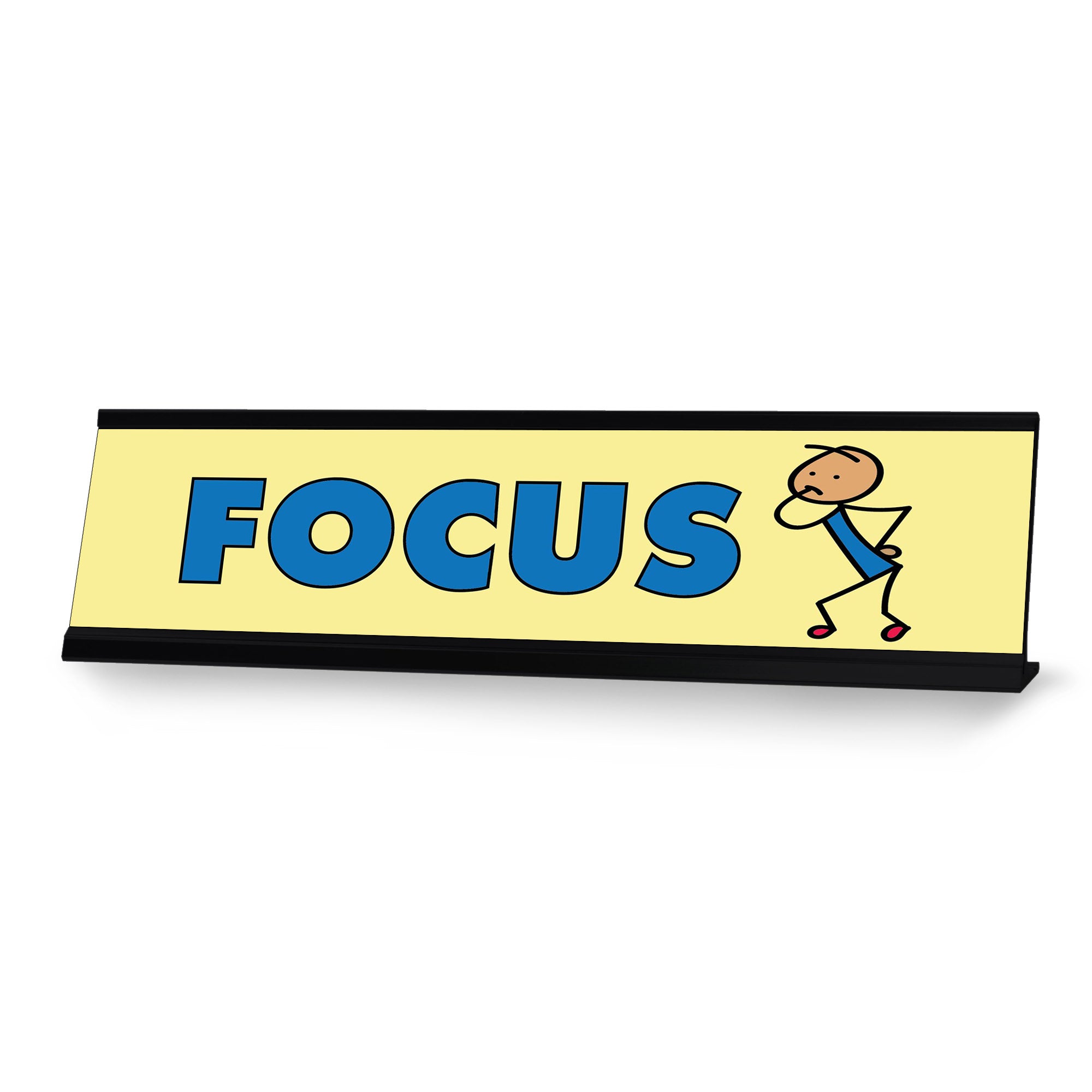 Focus Stick, People Desk Sign, Novelty Nameplate (2 x 8")