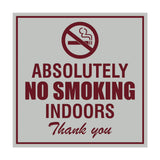 Signs ByLITA Square Absolutely No Indoor Smoking Thank You Sign