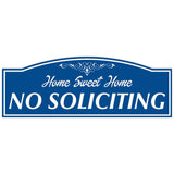 All Quality "HOME SWEET HOME NO SOLICITING" Engraved Sign, 3" x 8"