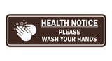 Standard Health Notice Please Wash Your Hands Sign