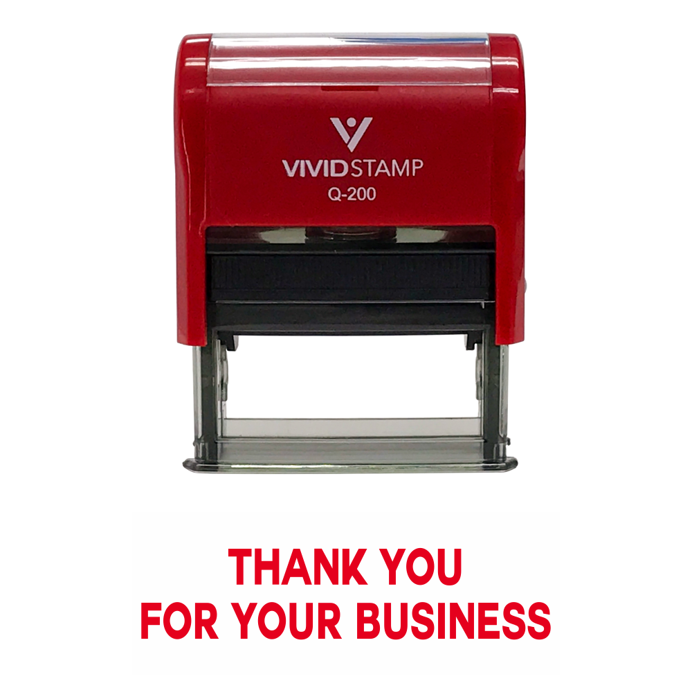 THANK YOU FOR YOUR BUSINESS Self Inking Rubber Stamp