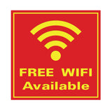 FREE WIFI AVAILABLE Wall / Door Sign