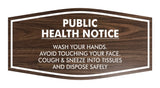 Fancy Public Health Notice Please Wash Your Hands Sign