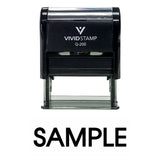 Sample Self Inking Rubber Stamp