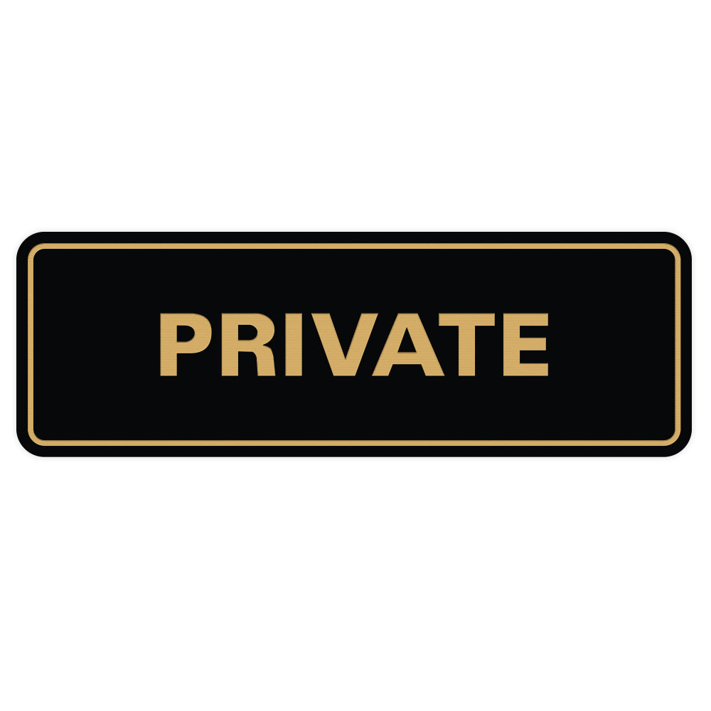 Private Door Sign