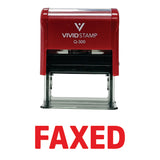 Simple FAXED Self-Inking Office Rubber Stamp