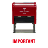Important Self Inking Rubber Stamp