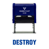 Destroy Office Self Inking Rubber Stamp