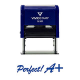 Perfect A+ Teacher Self Inking Rubber Stamp