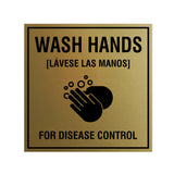 Signs ByLITA Square Wash Hands For Disease Control Sign