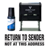 Return To Sender Not At This Address Self Inking Rubber Stamp Combo With Refill