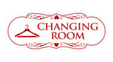 Signs ByLITA Designer Changing Room Sign with Adhesive Tape, Mounts On Any Surface, Weather Resistant, Indoor/Outdoor Use