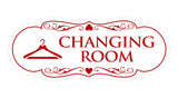 Signs ByLITA Designer Changing Room Sign with Adhesive Tape, Mounts On Any Surface, Weather Resistant, Indoor/Outdoor Use