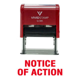 Notice Of Action Self Inking Rubber Stamp