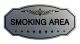 Victorian Smoking Area Sign