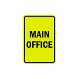 Portrait Round Main Office Sign