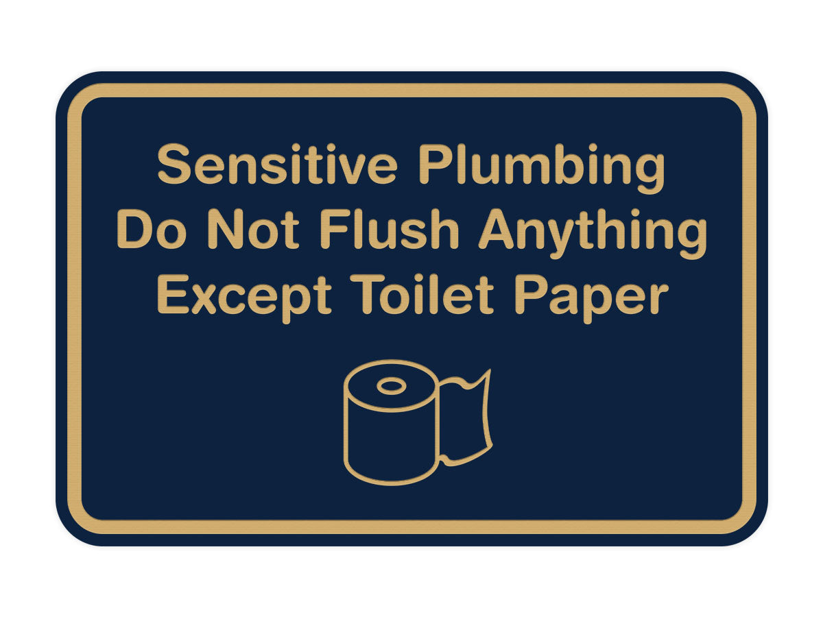 Cartello di design Sensitive Pipes Do Not Flush, pronto da attaccare, appoggiare o incorniciare, finitura di alta qualità, durevole (2 Cartello di design Sensitive Pipes Do Not Flush, pronto da attaccare, appoggiare o incorniciare, finitura di alta qualità, durevole (2