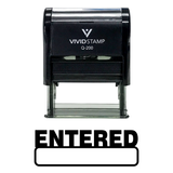 Basic Entered Self Inking Rubber Stamp