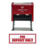 For Deposit Only W/Border Self-Inking Office Rubber Stamp