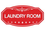 Red Victorian Laundry Room Sign