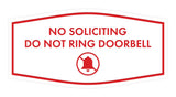 Fancy No Soliciting Do Not Ring Doorbell Wall or Door Sign