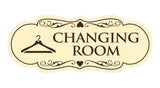 Signs ByLITA Designer Changing Room Sign with Adhesive Tape, Mounts On Any Surface, Weather Resistant, Indoor/Outdoor Use