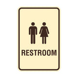 Portrait Round Unisex Restroom Sign