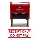 Receipt Only Do Not Pay Self Inking Rubber Stamp