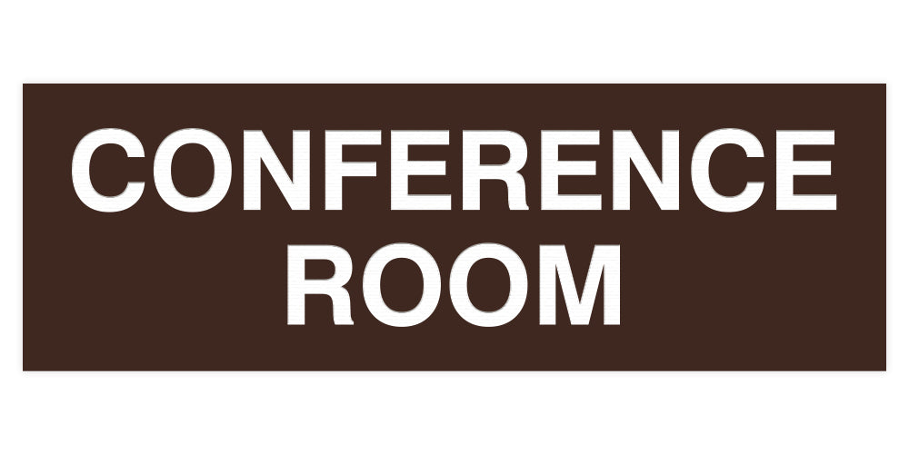 Dark Brown Standard Conference Sign