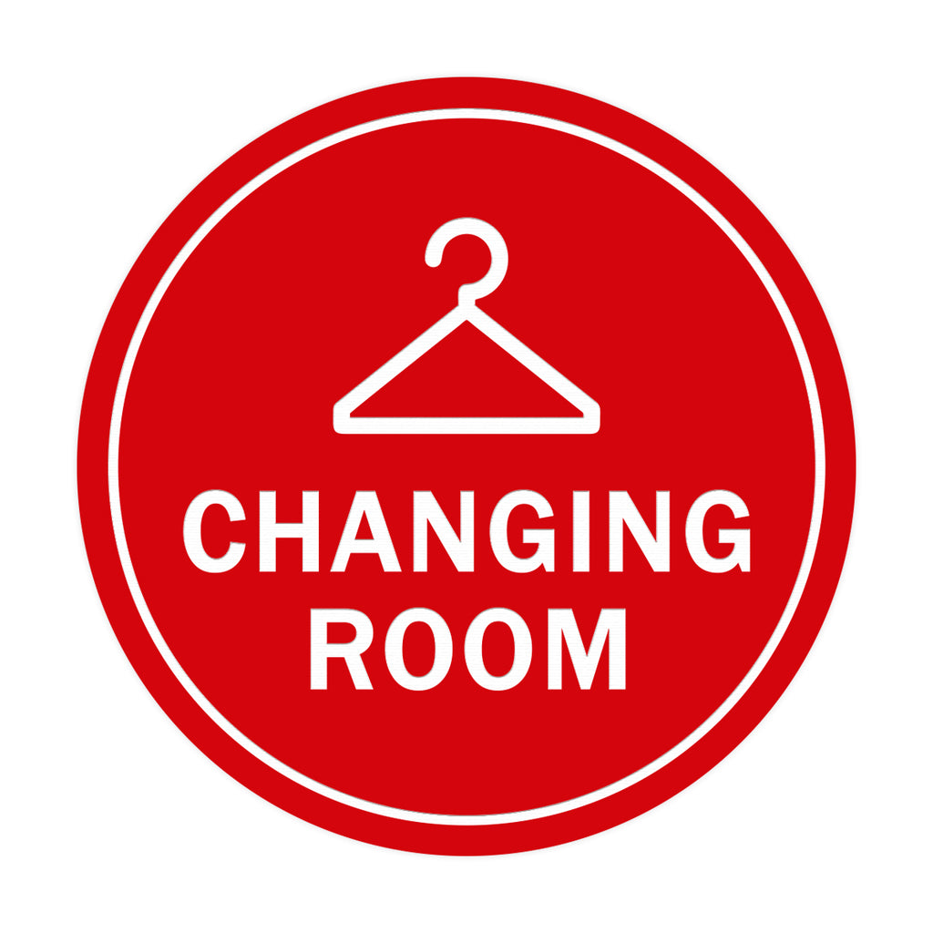 Signs ByLITA Circle Changing Room Sign – Pacific Sign and Stamp