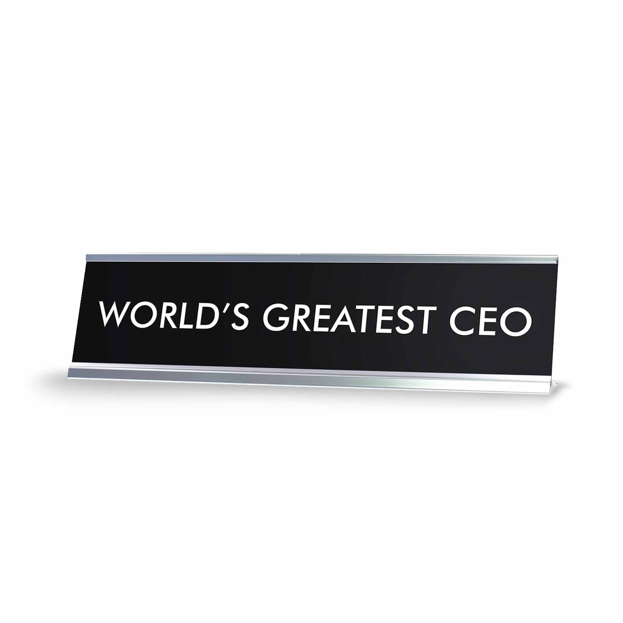 WORLD'S GREATEST CEO Novelty Desk Sign
