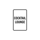 Portrait Round Cocktail Lounge Sign