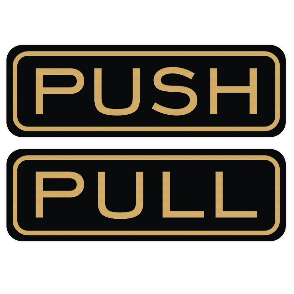 Classic Horizontal Push Pull Door Sign