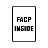 Portrait Round Facp Inside Sign