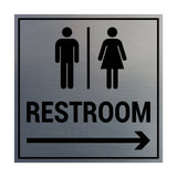 Signs ByLITA Square Restroom Sign