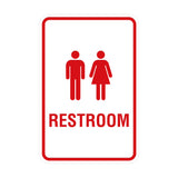 Portrait Round Unisex Restroom Sign