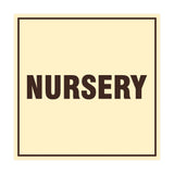 Signs ByLITA Square Nursery Sign with Adhesive Tape, Mounts On Any Surface, Weather Resistant, Indoor/Outdoor Use