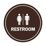 Signs ByLITA Circle All Gender Restroom Sign