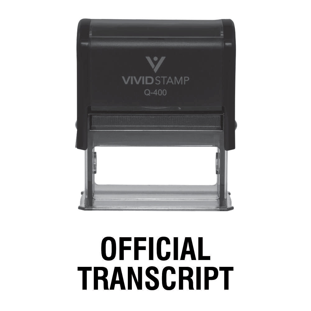 Official Transcript Self Inking Rubber Stamp