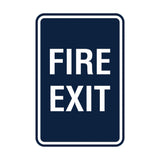 Portrait Round Fire Exit Sign