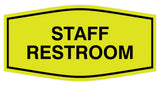 Signs ByLITA Fancy Staff Restroom Sign