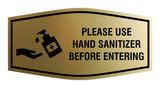 Fancy Please Use Hand Sanitizer Before Entering Sign