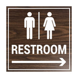 Signs ByLITA Square Restroom Sign