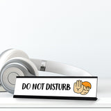 Do Not Disturb Stick People Desk Sign, Novelty Nameplate (2 x 8")