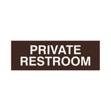 Basic Private Restroom Door / Wall Sign