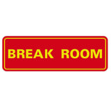 Standard Break Room Sign