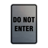 Portrait Round Do Not Enter Sign