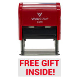 Free Gift Inside Self-Inking Office Rubber Stamp