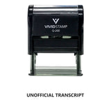 Unofficial Transcript Self Inking Rubber Stamp