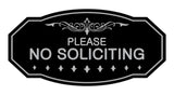 Victorian Please No Soliciting Sign